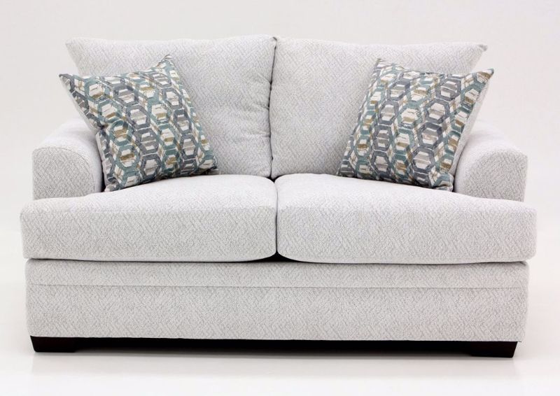 Off White American Loveseat by American Furniture Manufacturers Facing Front | Home Furniture Plus Mattress