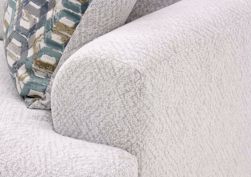 Off White American Loveseat by American Furniture Manufacturers Showing the Arm Detail | Home Furniture Plus Mattress