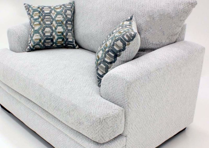 Off White American Chair by American Furniture Manufacturing at an Angle Close Up | Home Furniture Plus Mattress