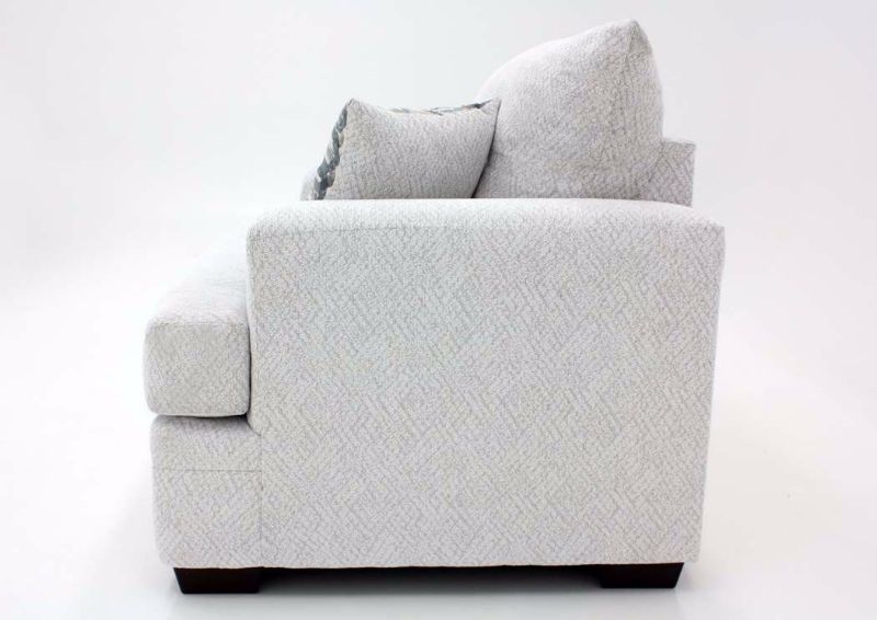 Off White American Chair by American Furniture Manufacturing Showing a Side View | Home Furniture Plus Mattress