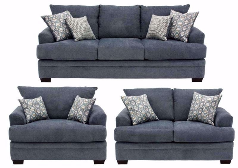 Gray American Sofa Set by American Furniture Manufacturing  | Home Furniture Plus Bedding