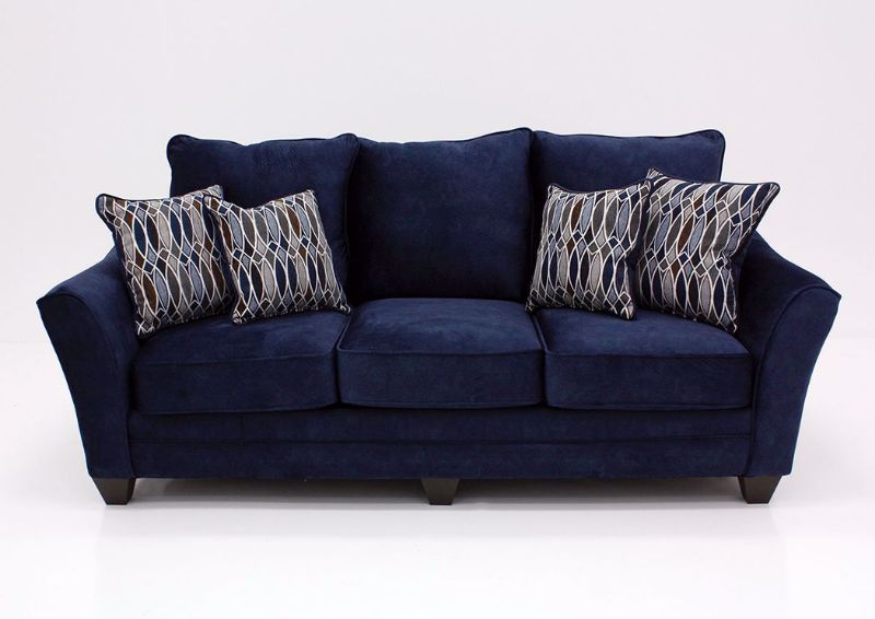 Navy Blue Athena Sofa by American Furniture, Front Facing | Home Furniture Plus Bedding