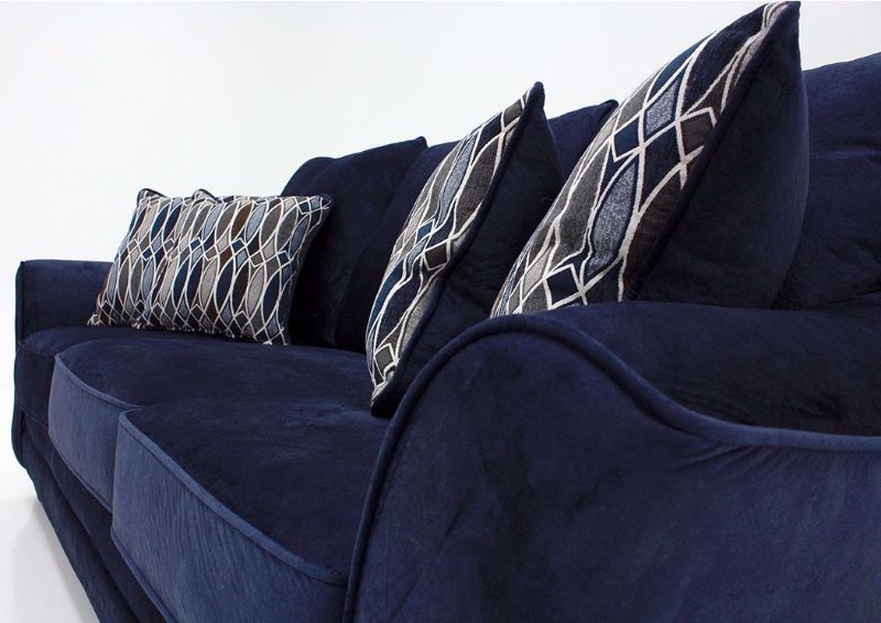Navy Blue Athena Sofa by American Furniture at an Angle | Home Furniture Plus Bedding