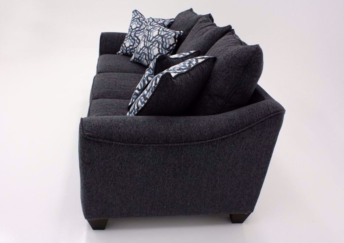 Dark Brown Dante Sofa by Lane Side View | Home Furniture Plus Bedding