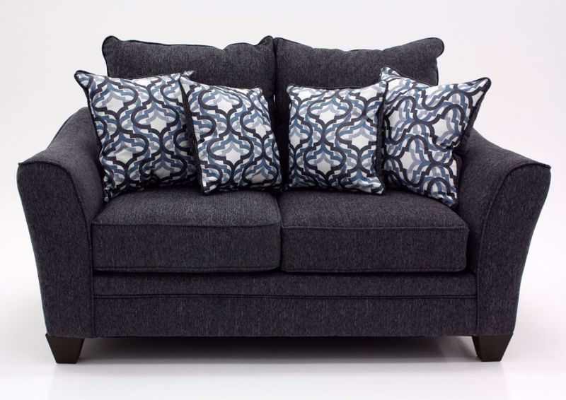 Dark Blue Dante Loveseat by Lane, Front Facing | Home Furniture Plus Bedding