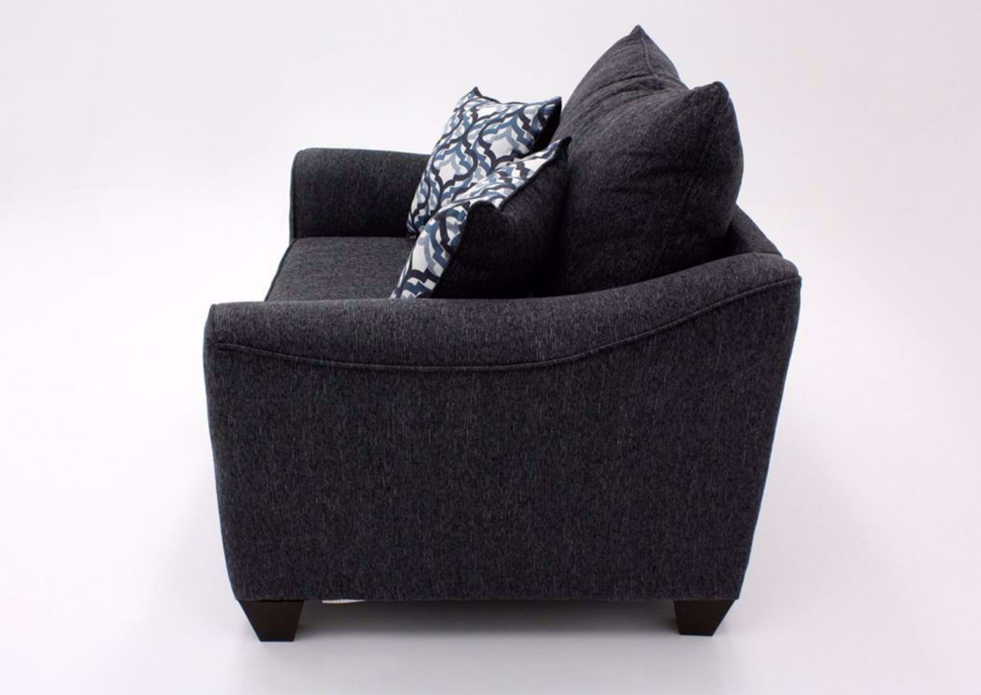 Dark Blue Dante Loveseat by Lane Side View | Home Furniture Plus Bedding