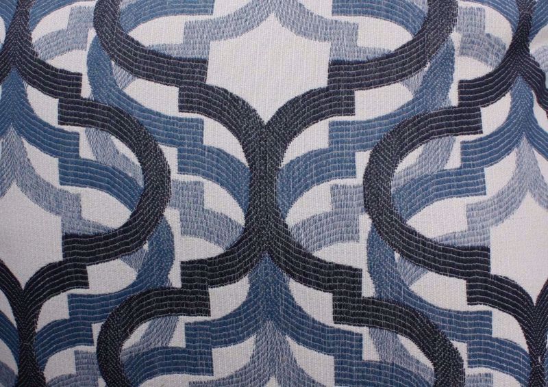 Dark Blue Dante Sofa by Lane Patterned Accent Pillow Detail | Home Furniture Plus Bedding