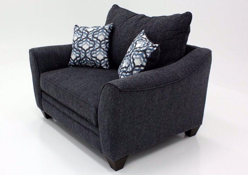 Dark Blue Dante Chair by Lane at an Angle | Home Furniture Plus Mattress