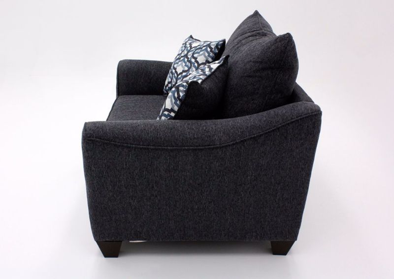 Dark Blue Dante Loveseat by Lane Side View | Home Furniture Plus Mattress