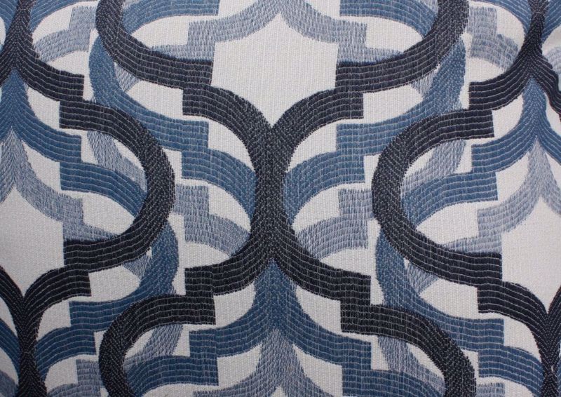 Dark Blue Dante Sofa by Lane Patterned Accent Pillow Detail | Home Furniture Plus Mattress