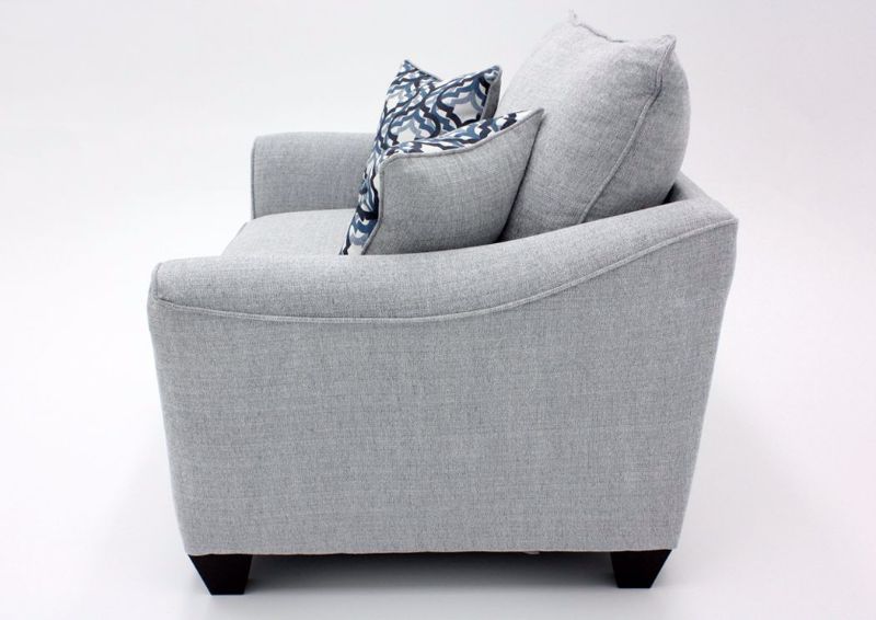Light Gray Dante Chair by Lane Side View | Home Furniture Plus Mattress