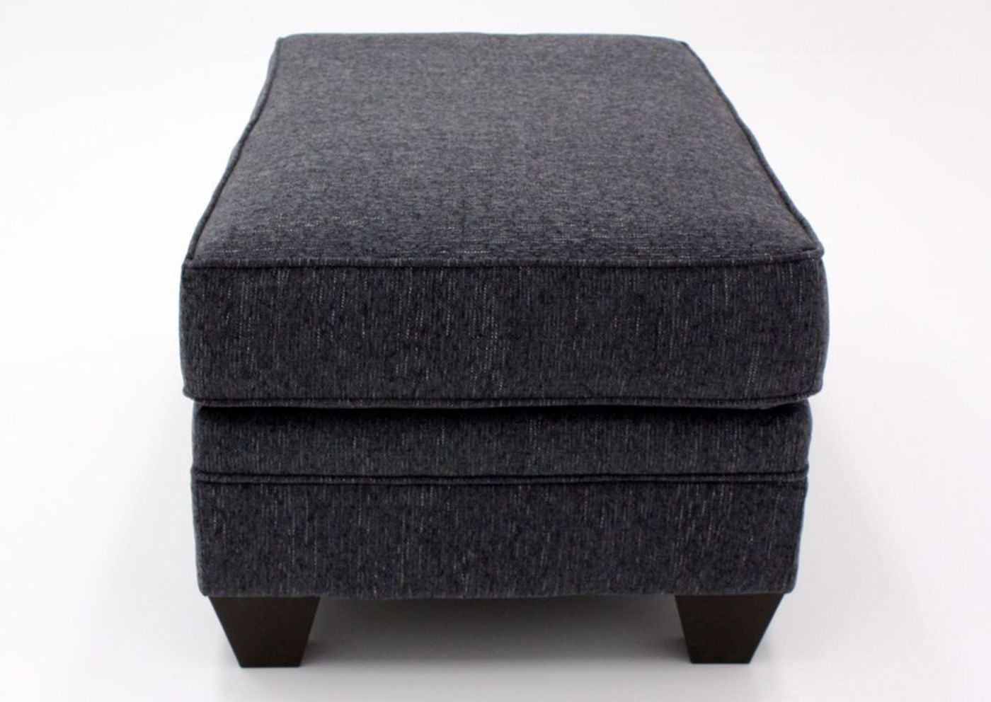 Dark Blue Dante Ottoman by Lane Side View | Home Furniture Plus Mattress