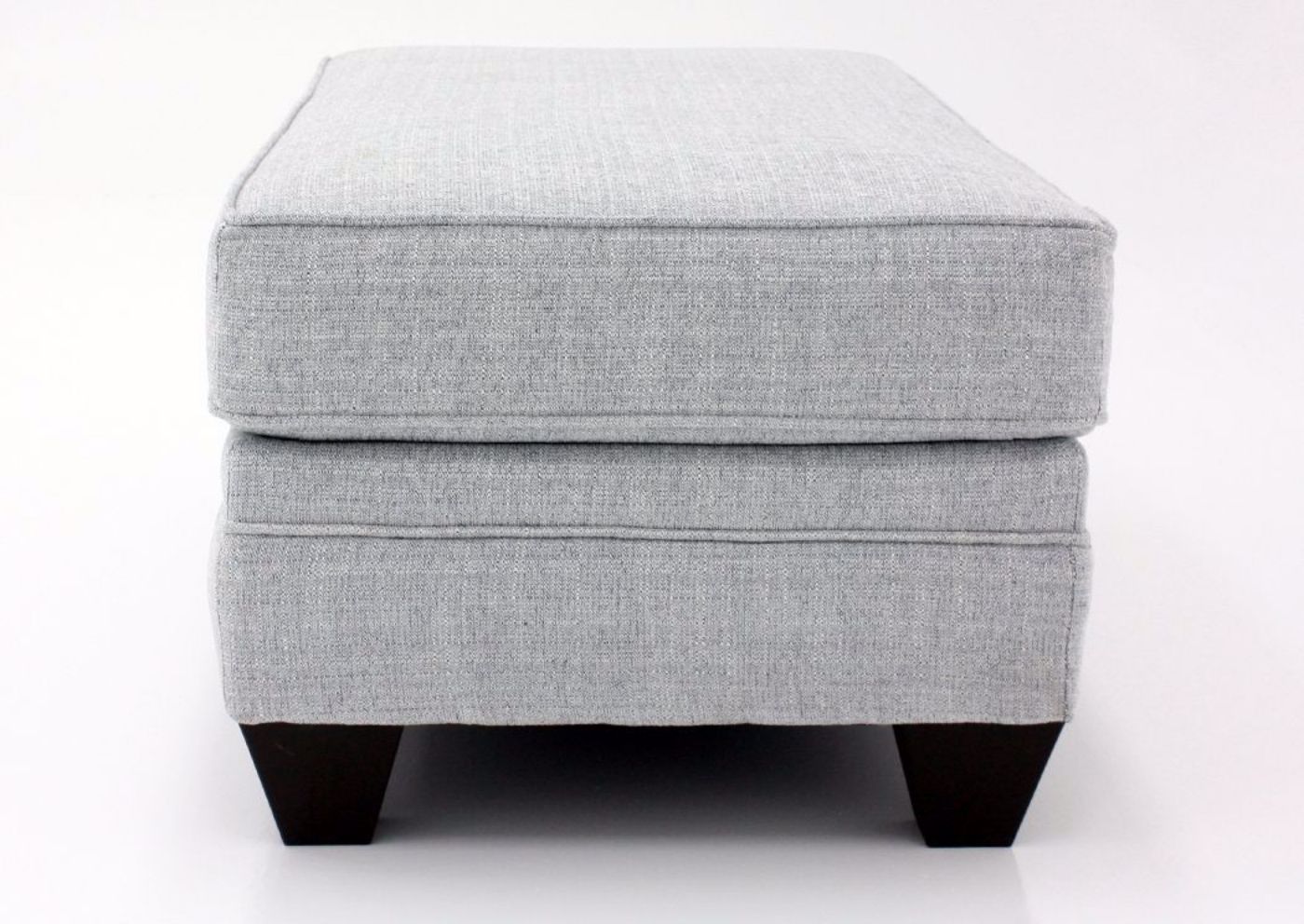 Light Gray Dante Ottoman by Lane Side View | Home Furniture Plus Mattress