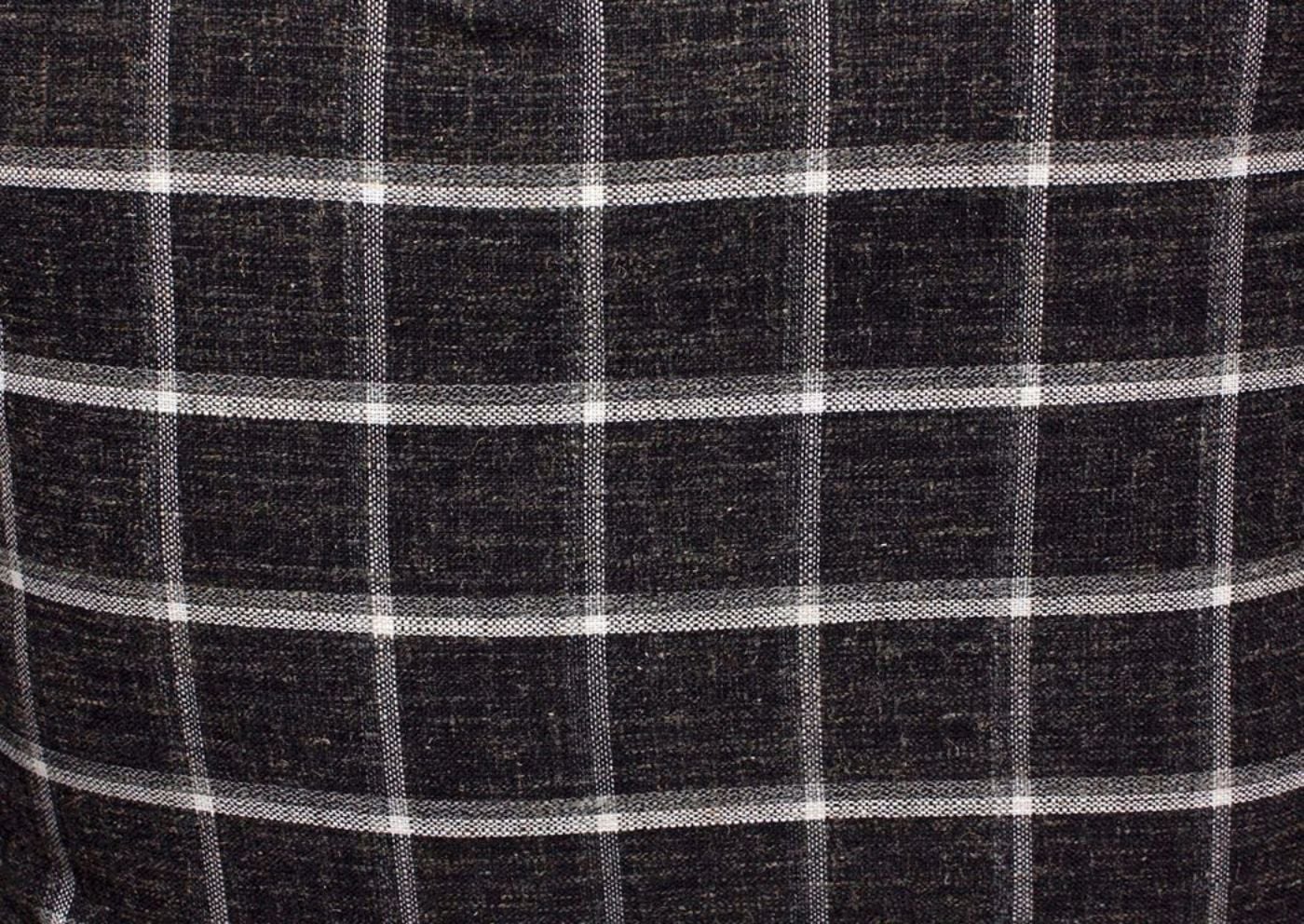 Fog Gray Endurance Sectional Sofa Showing the Checked Accent Pillow Upholstery | Home Furniture Plus Mattress