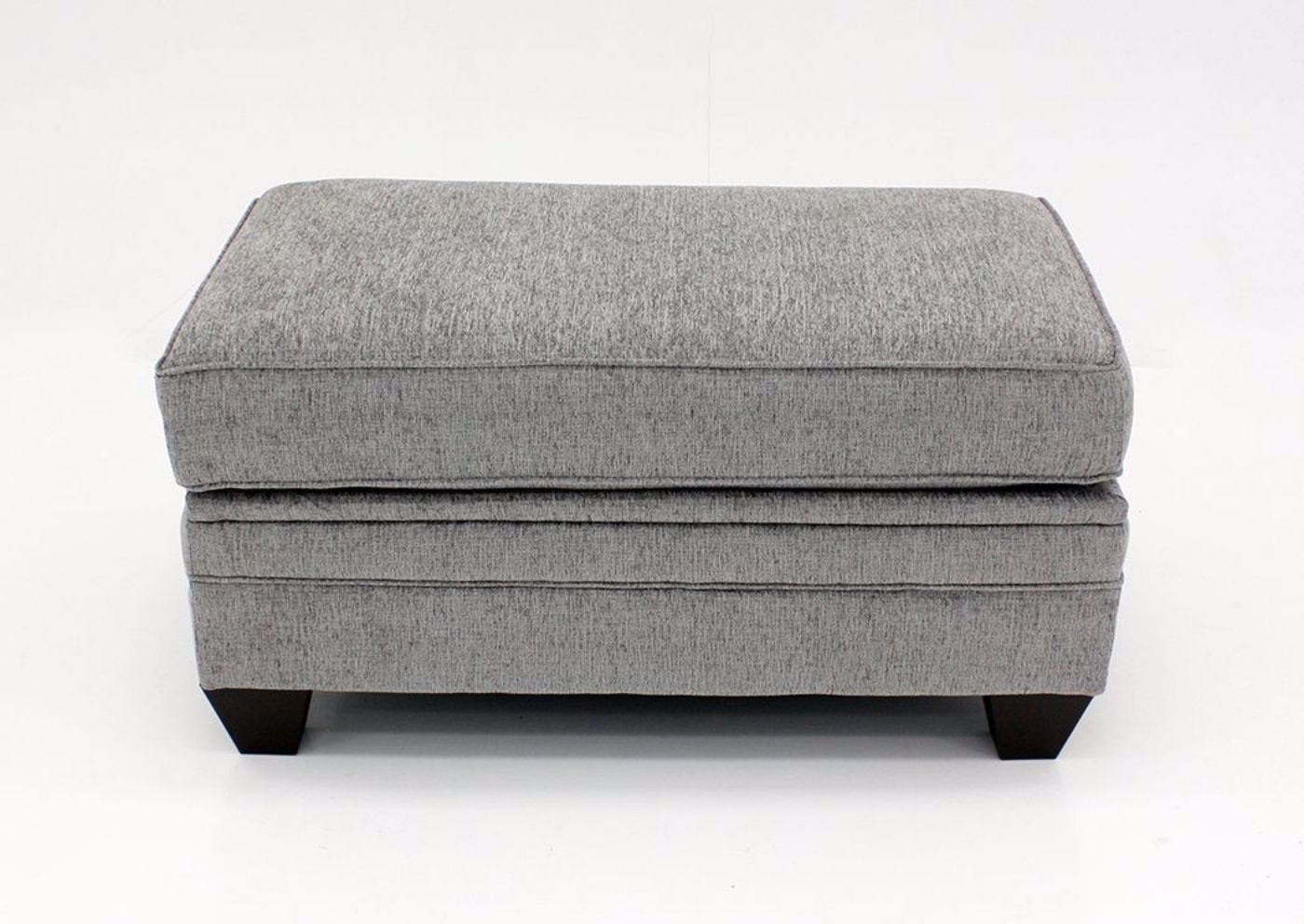 Endurance Storage Ottoman, Fog Gray, Front Facing | Home Furniture Plus Mattress