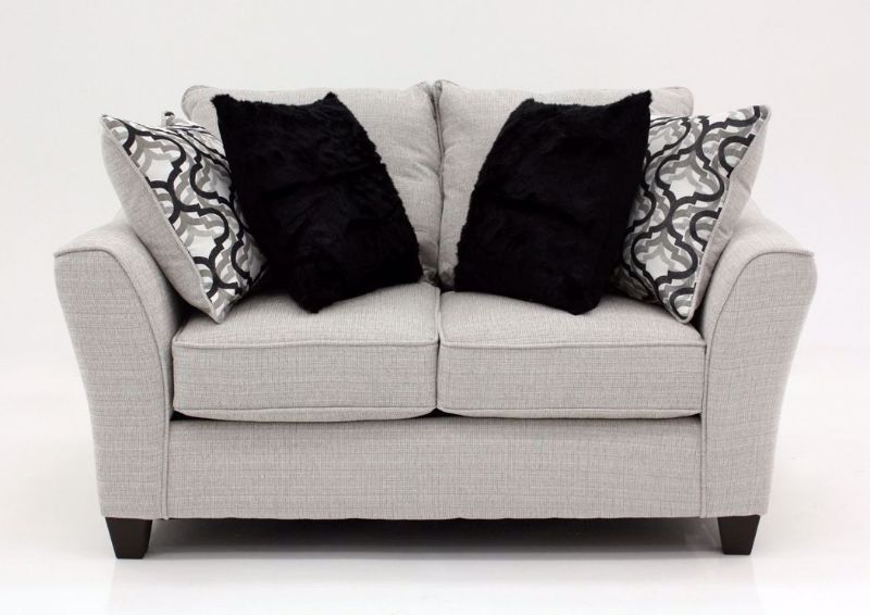 Off White Dante Loveseat by American Furniture Facing Front | Home Furniture Plus Mattress