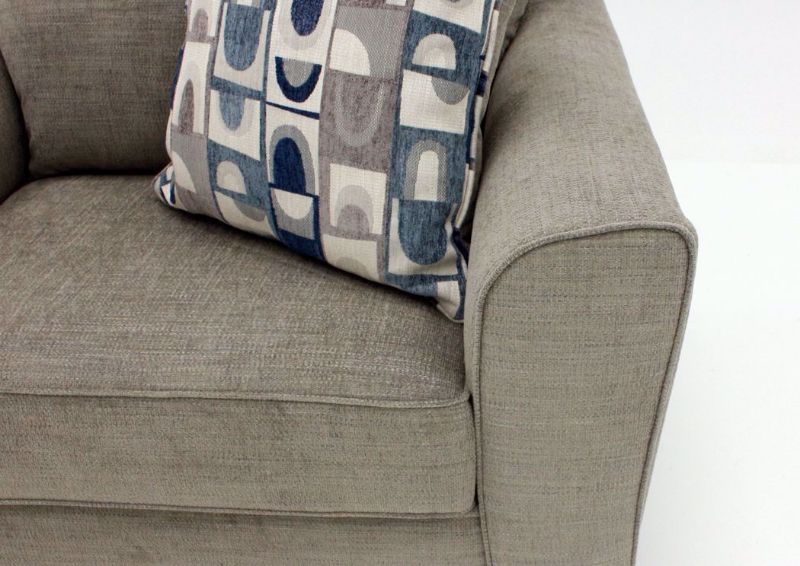 Gray Alamo Chair by Lane Arm Detail | Home Furniture Plus Mattress
