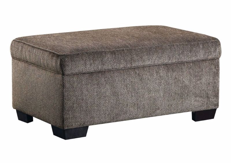 Brown Harlow Storage Ottoman by Lane at an Angle | Home Furniture Plus Bedding