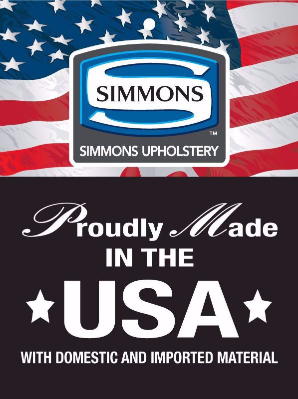 Simmons Upholstery and Made in the USA Logo | Home Furniture Plus Bedding