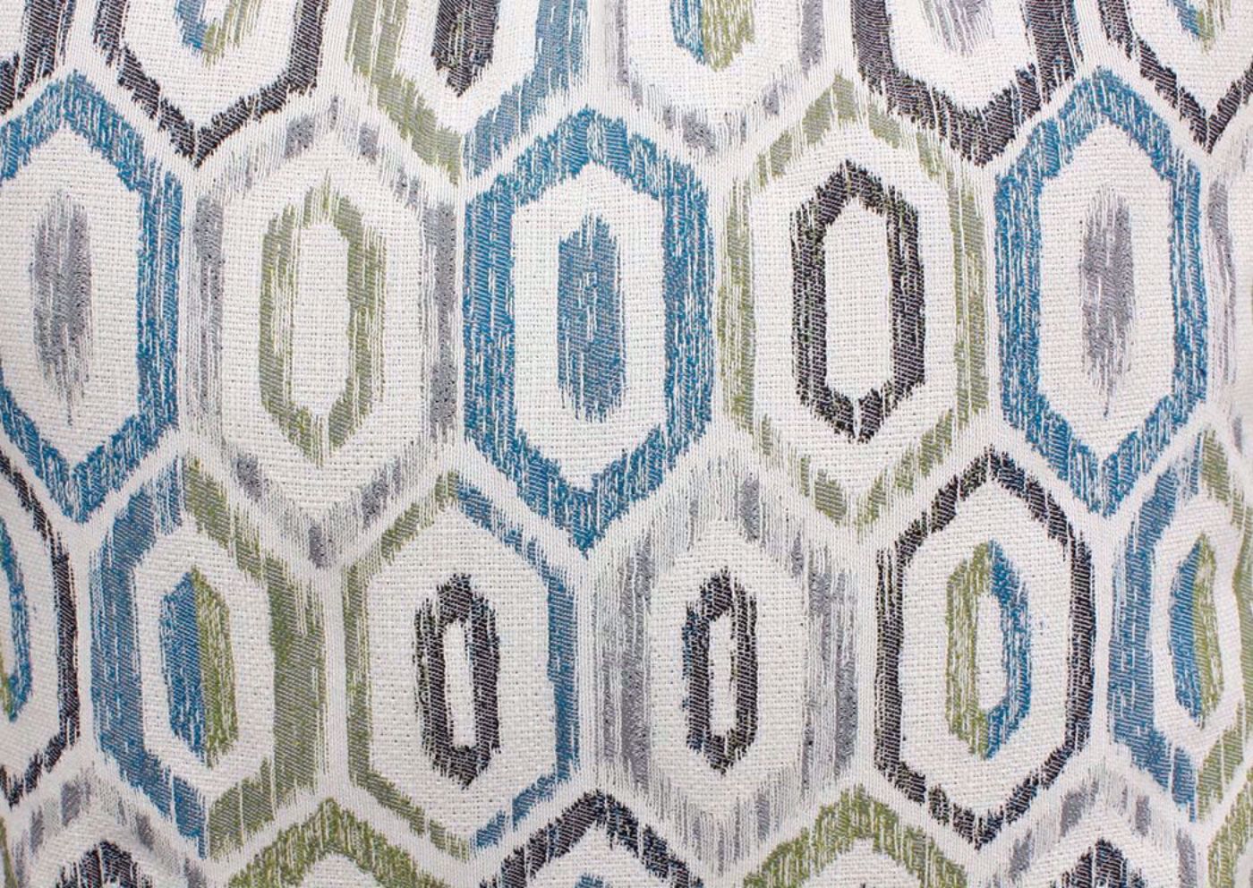 Smoke Gray Surge Sofa by Lane Geometric Accent Pillow Upholstery Detail | Home Furniture Plus Bedding