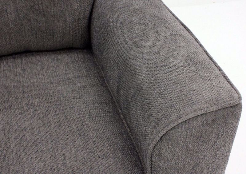 Smoke Gray Surge Chair by Lane Showing Arm Detail | Home Furniture Plus Mattress