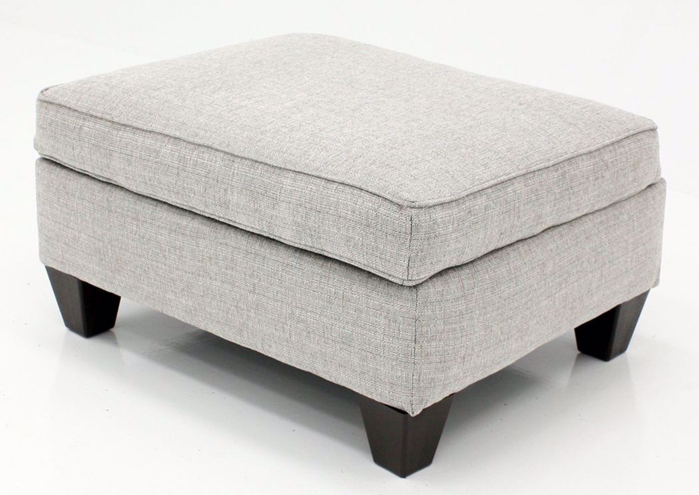 Brown Tweed Dante Storage Ottoman by Lane at an Angle | Home Furniture Plus Mattress
