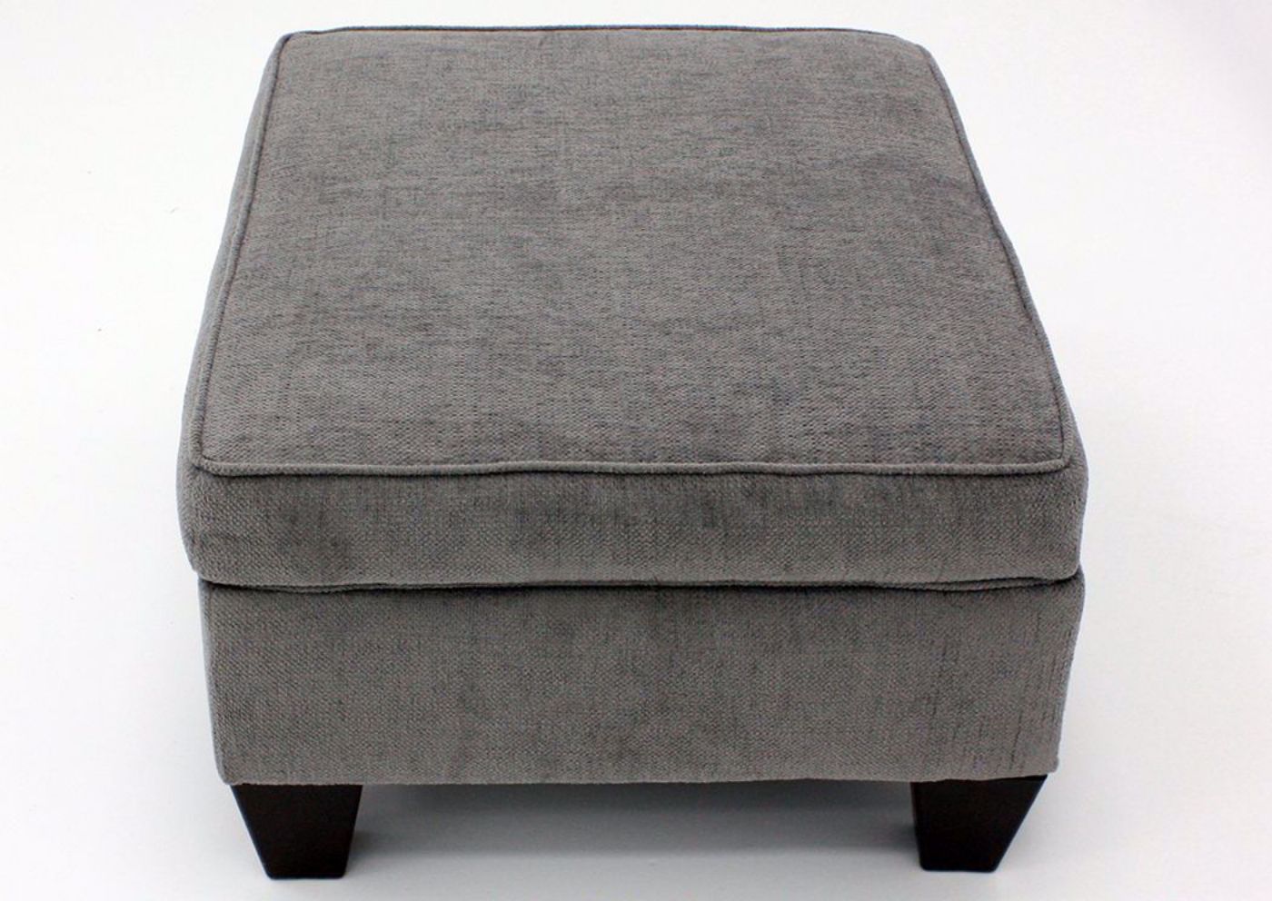 Smoke Gray Surge Storage Ottoman by Lane, Side View | Home Furniture Plus Mattress