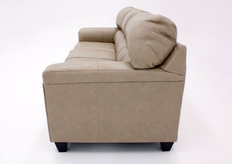 Putty Cream Soft Touch Sofa, Side View | Home Furniture Plus Bedding