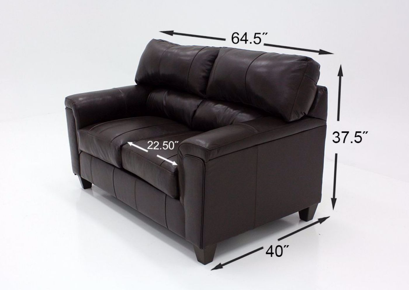 Dark Brown Soft Touch Loveseat Dimensions | Home Furniture Plus Bedding