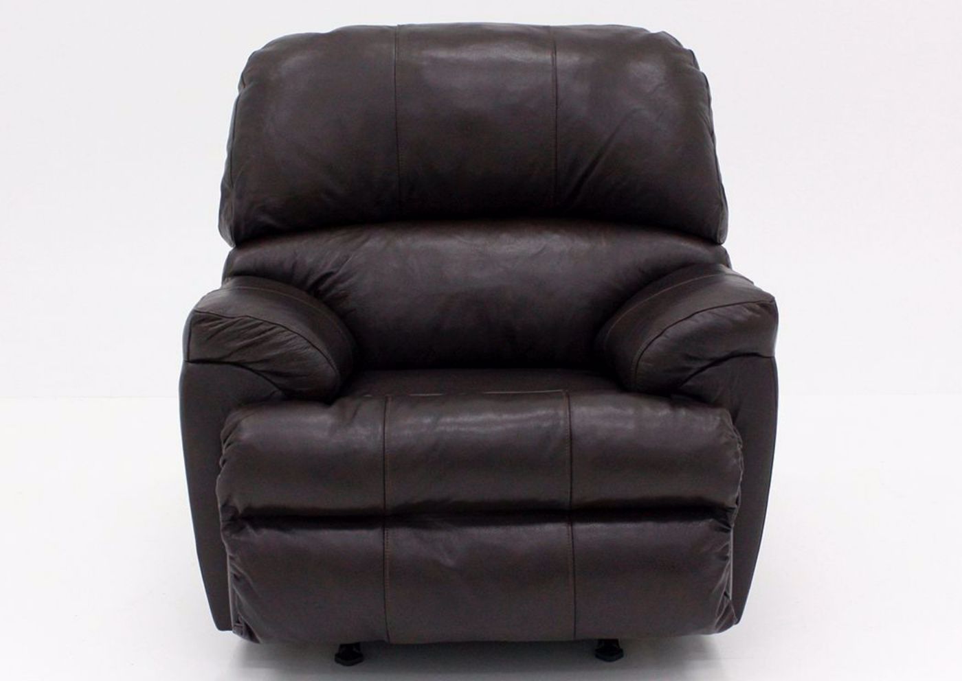 Dark Brown Soft Touch Recliner, Front Facing | Home Furniture Plus Bedding