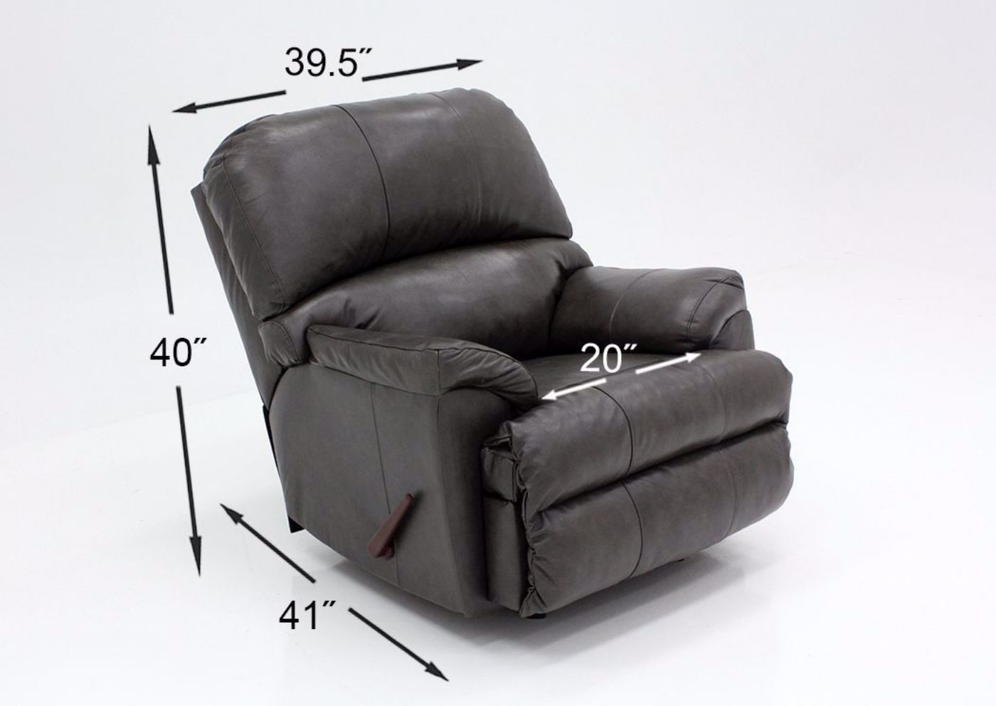 Fog Gray Soft Touch Recliner Dimensions | Home Furniture Plus Bedding