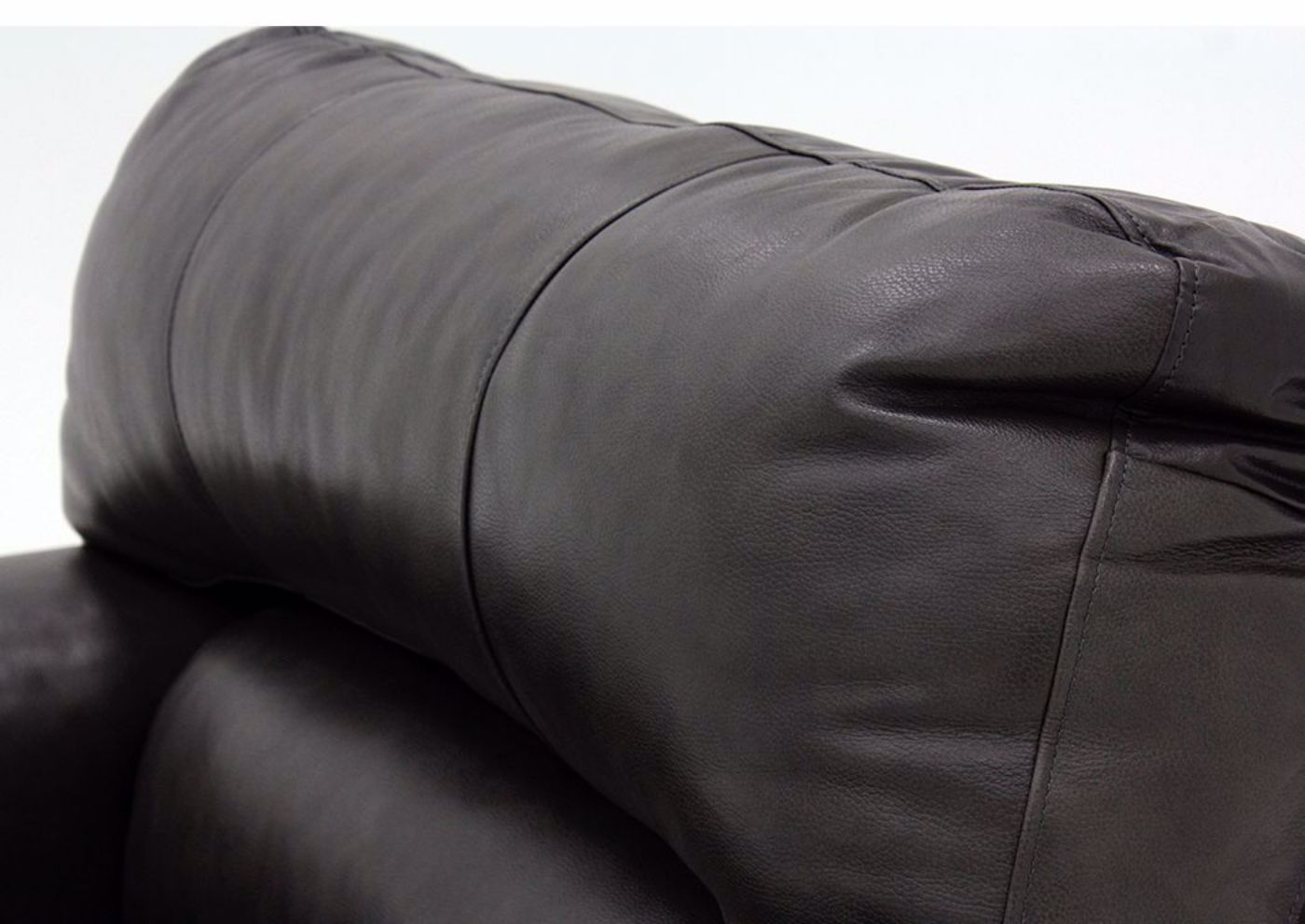 Fog Gray Soft Touch Recliner Seat Back Detail | Home Furniture Plus Bedding