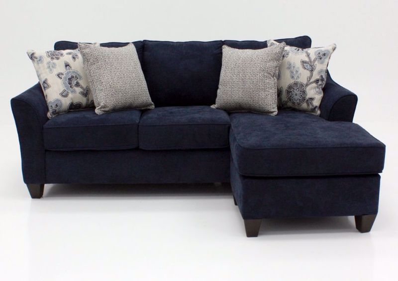 Prelude Sofa with Chaise, Blue, Front Facing | Home Furniture Plus Bedding