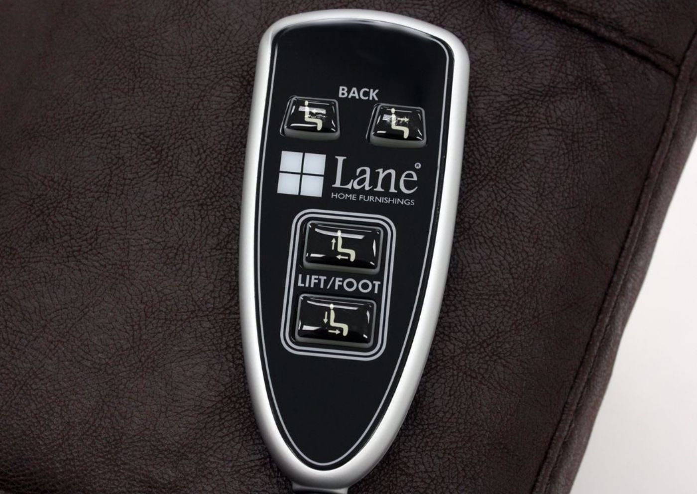 Brown Turbo POWER Lift Recliner Showing the Remote Control | Home Furniture Plus Mattress