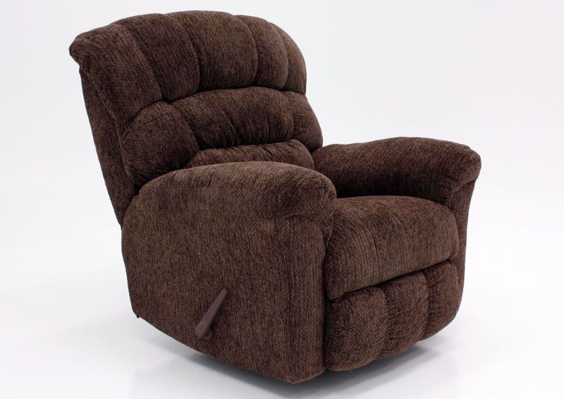 Brown Eastwood Rocker Recliner at an Angle | Home Furniture Plus Mattress
