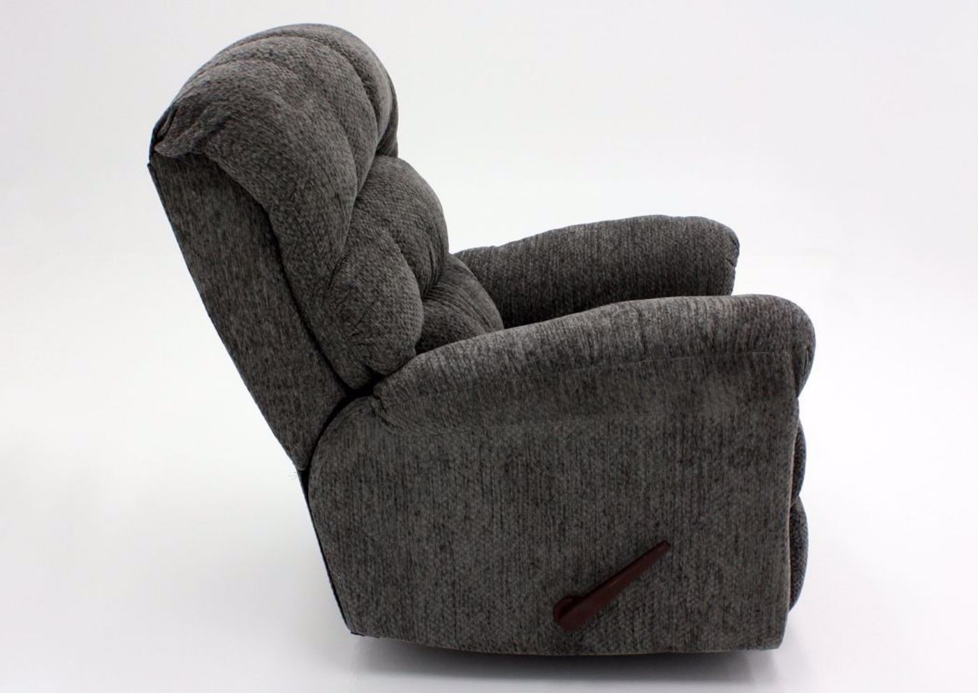 Gray Eastwood Rocker Recliner, Side View | Home Furniture Plus Mattress