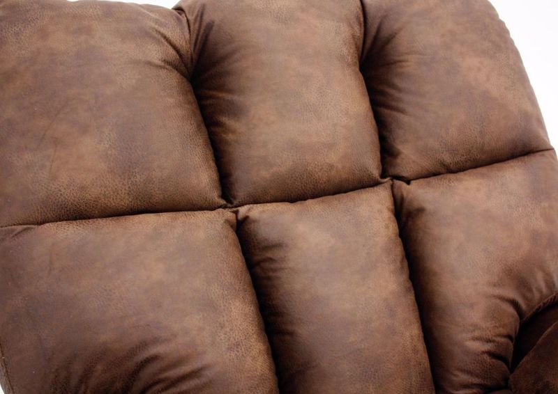 Walnut Brown Dorado Rocker Recliner by Lane Showing the Pillow Back Seat Back Detail | Home Furniture Plus Mattress