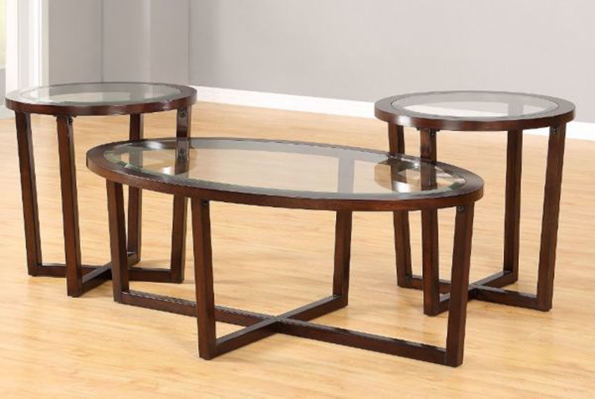 Chelsea Coffee Table Set Brown