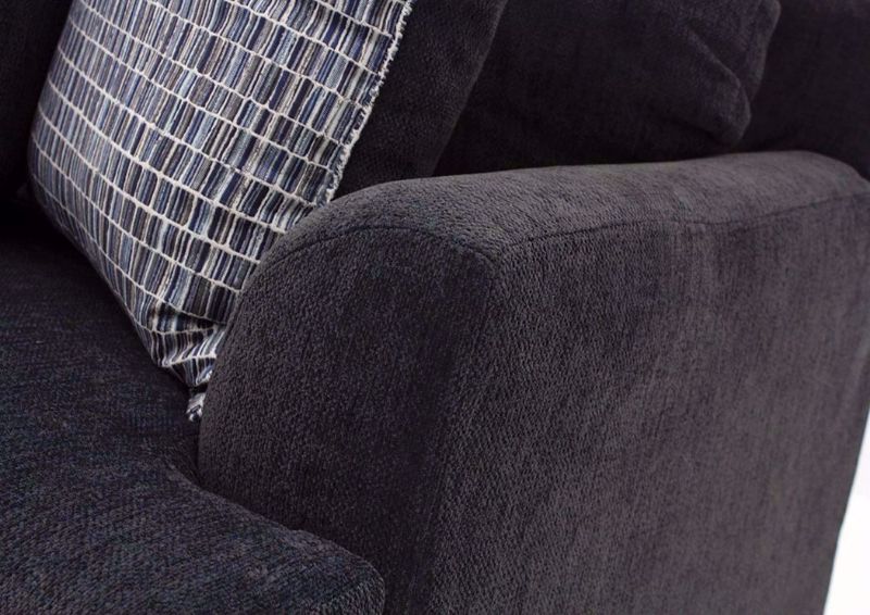 Charcoal Gray Stephenson Sofa by Lane Showing the Arm Detail | Home Furniture Plus Bedding