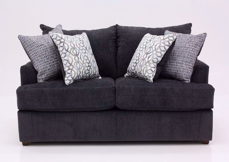 Charcoal Gray Stephenson Loveseat by Lane Facing Front | Home Furniture Plus Bedding