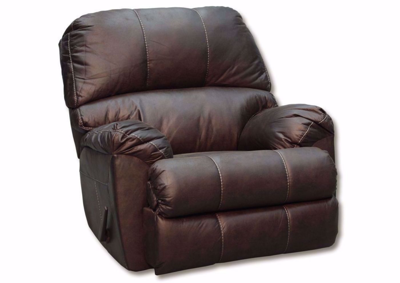 Mystique Rocker Recliner with Dark Brown Upholstery | Home Furniture Plus Bedding