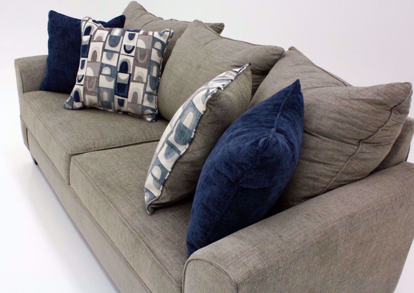 Gray Alamo Sofa by Lane at an Angle Closer View | Home Furniture Plus Bedding