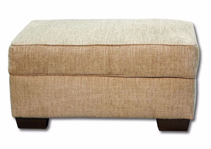 Reed Storage Ottoman, Light Brown, Front Facing | Home Furniture Plus Mattress