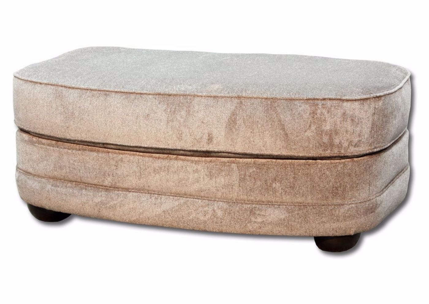 Pewter Kingston Ottoman by Lane at an Angle | Home Furniture Plus Mattress