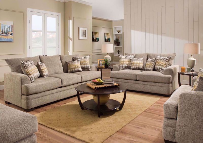 Perth Sofa Set - Pewter | Home Furniture