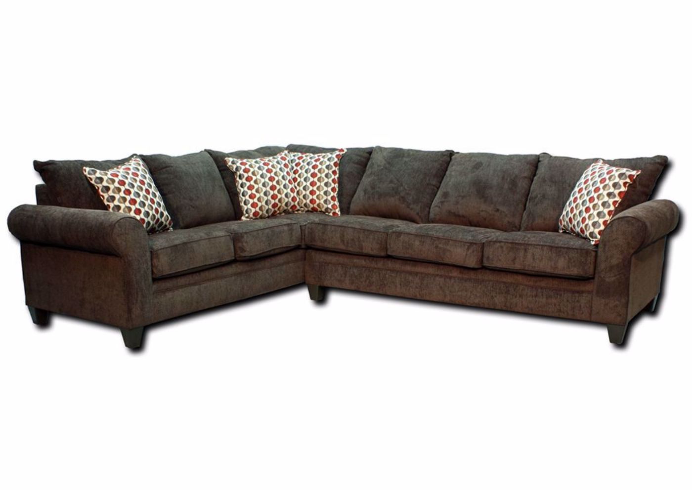 Picture of Albany Sectional Sofa - Brown