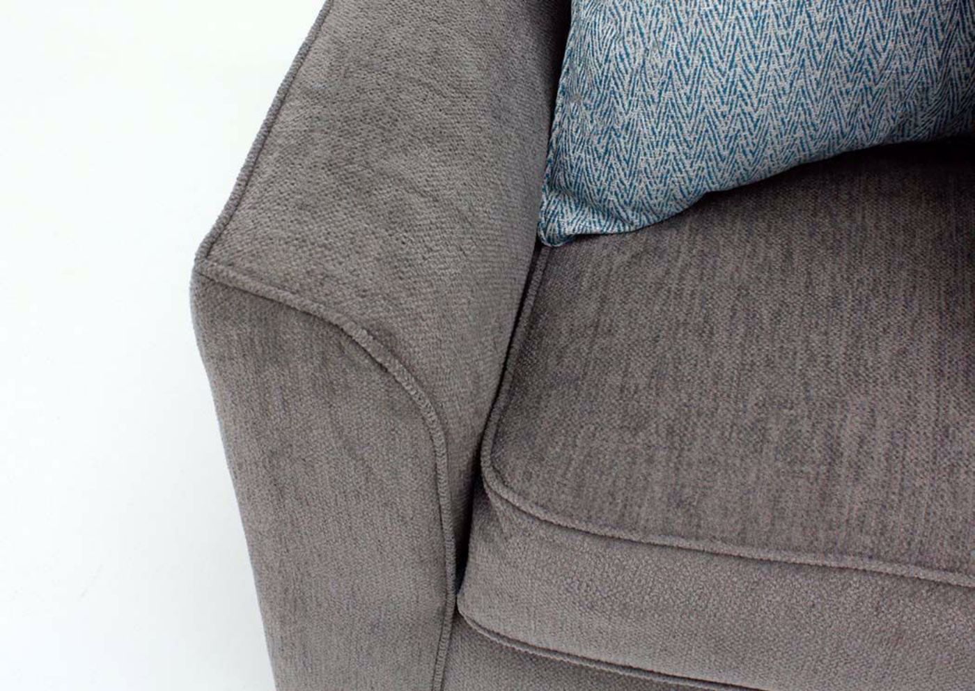 Soft Gray Surge Sectional Sofa by Lane Arm Detail | Home Furniture Plus Bedding