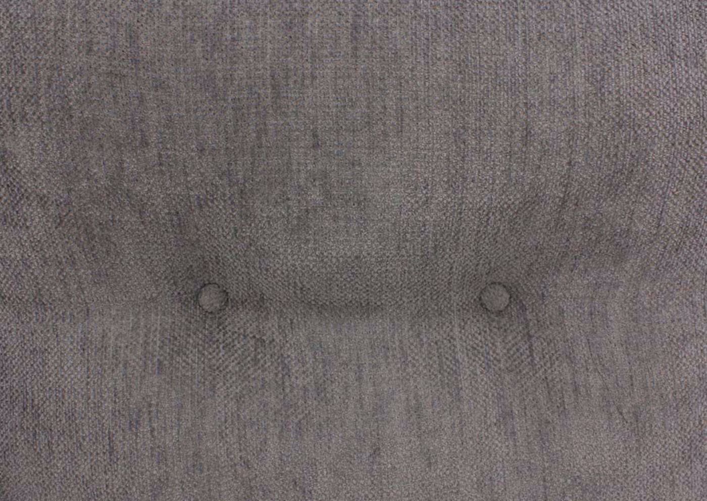 Surge Sectional Sofa Smoke Gray Button Tufted Upholstery Detail | Home Furniture Plus Bedding