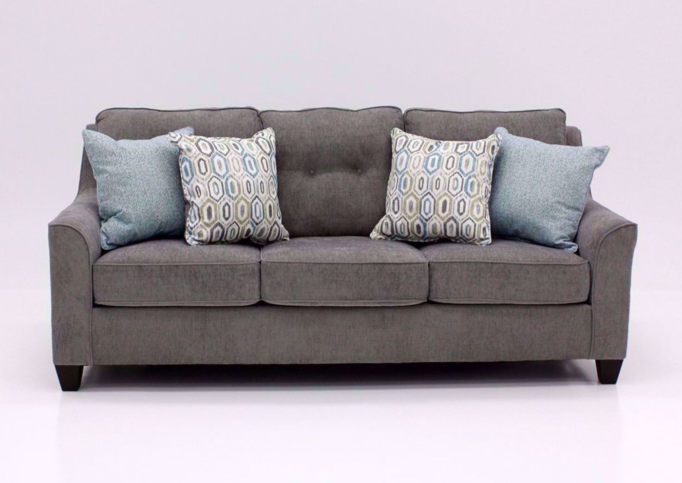 Smoke Gray Sofa with Accent Pillows included in the Surge Sofa Set by Lane Home Furnishings | Home Furniture Plus Bedding