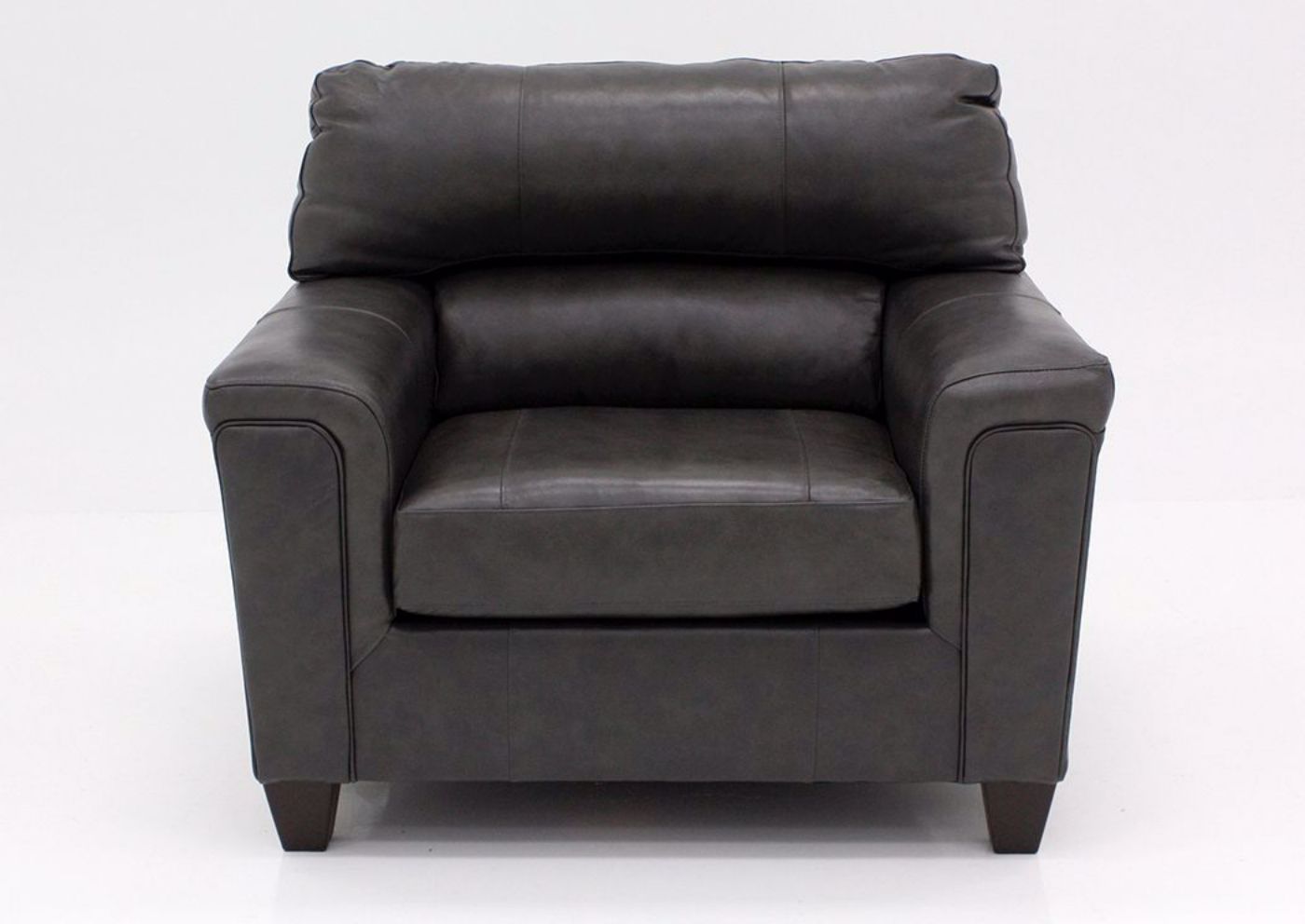 Fog Gray Soft Touch Chair, Front Facing | Home Furniture Plus Bedding